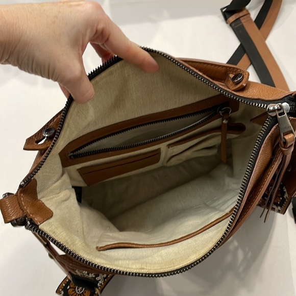 Botkier Women's Leather Crossbody Bag Adjustable Straps Extra Straps Neutral - Picture 7 of 15